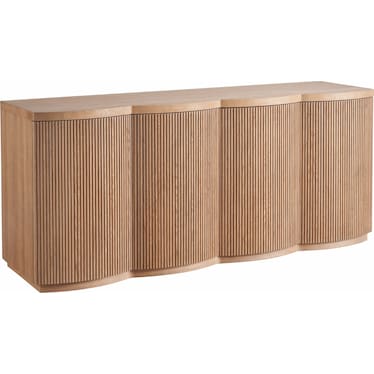 Modern Credenza Natural Oak