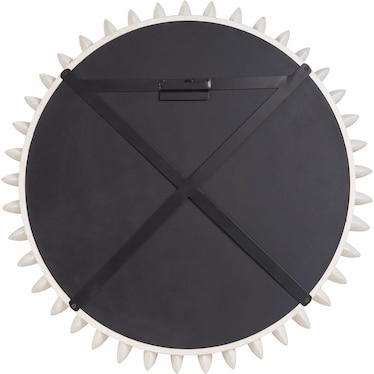 Modern Mirror Cast Aluminum Steel White Finish