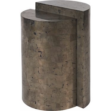Modern End Table Pyrite Finish