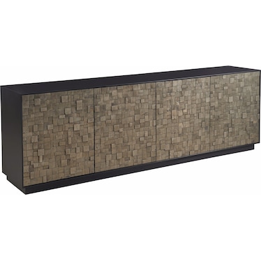 Modern Credenza Pyrite Matte Black
