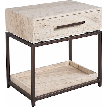 Modern Dove Nightstand