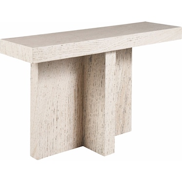 Modern Console Table White Travertine