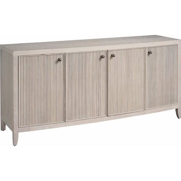 Avaline White Oak Credenza with Storage