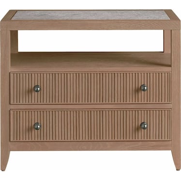 Avaline Skylark Stone Top Nightstand