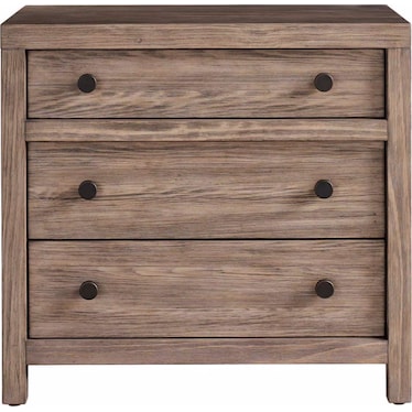 Dwell Nightstand Boulder Finish