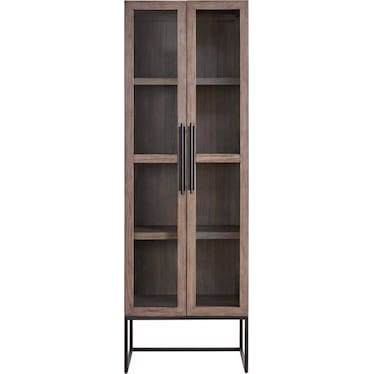 Dwell Boulder Finish Display Cabinet