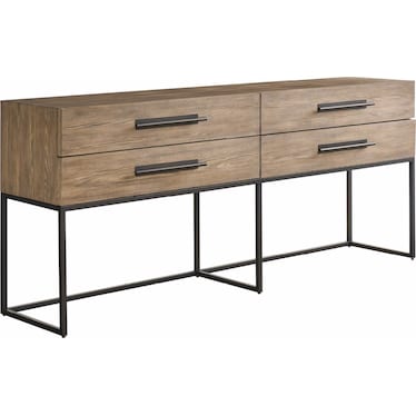 Dwell Boulder Metal Base Console