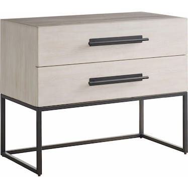 Dwell River Rock Metal Nightstand