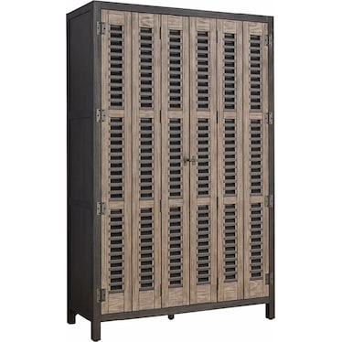 Dwell Basalt Wood Metal Bar Cabinet