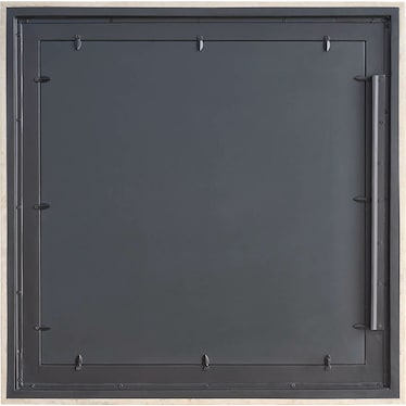 Modern White Travertine Mirror