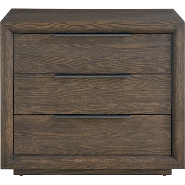 Modern Sable Plinth Nightstand