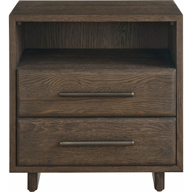 Modern Sable Open Storage Nightstand