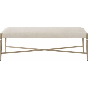 Birchaven Bench Aged Pewter Metal