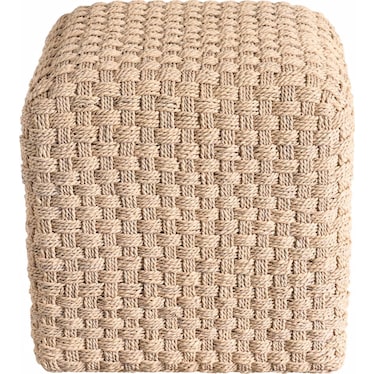 Birchaven Woven Natural Cube Pouf