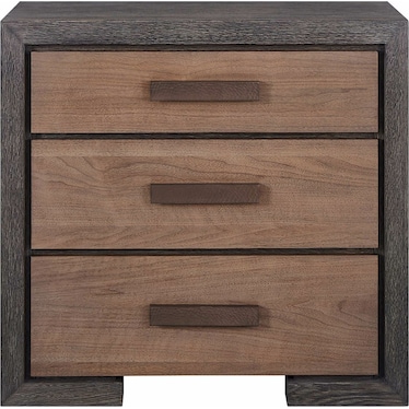 Modern Nightstand Veil Oak Walnut