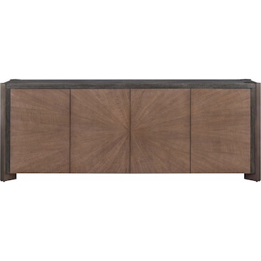 Modern Credenza Veil Oak Haze Walnut