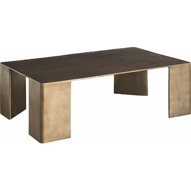 Modern Cocktail Table Black Nickel