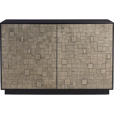 Modern Chest Matte Black Pyrite Texture