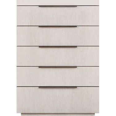 Modern Mist Oak White Quartz Chest