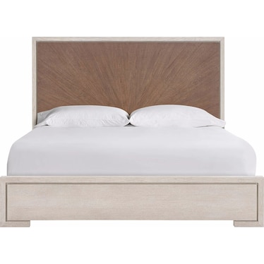Modern Mist Oak Haze Walnut Queen Bed