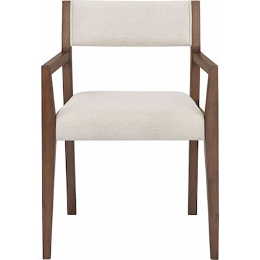 Modern Haze Walnut Wood Arm Chair