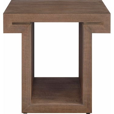 Modern Haze Walnut End Table