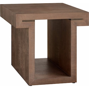 Modern Haze Walnut End Table