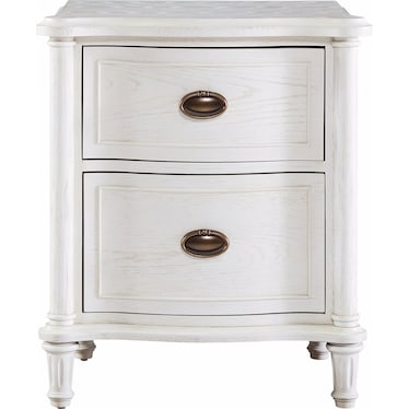 Amity Classic Nightstand, Cotton Finish