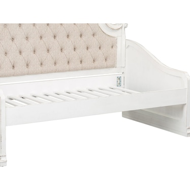 Antique White Rubberwood Daybed Side Rails