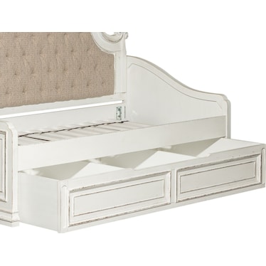 White Wood Twin Trundle