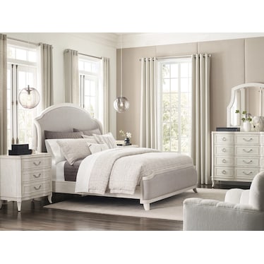 CARLYN KING UPHOLSTERED BED - COMPLETE