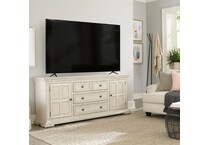 white w tv  