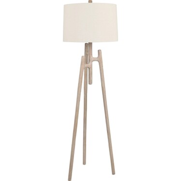 63"H Resin Floor Lamp With Shade