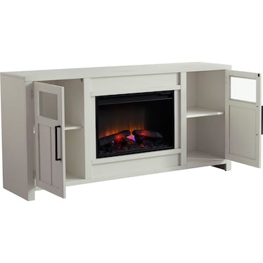 Finnegan Fireplace Console White