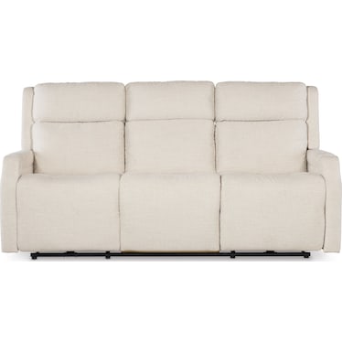 MS White Power Reclining Sofa