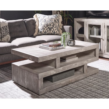 Avery Loft Cocktail Table Limestone