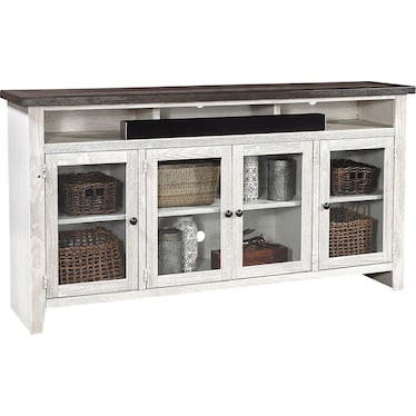 74" Highboy Console w/ 4 Doors